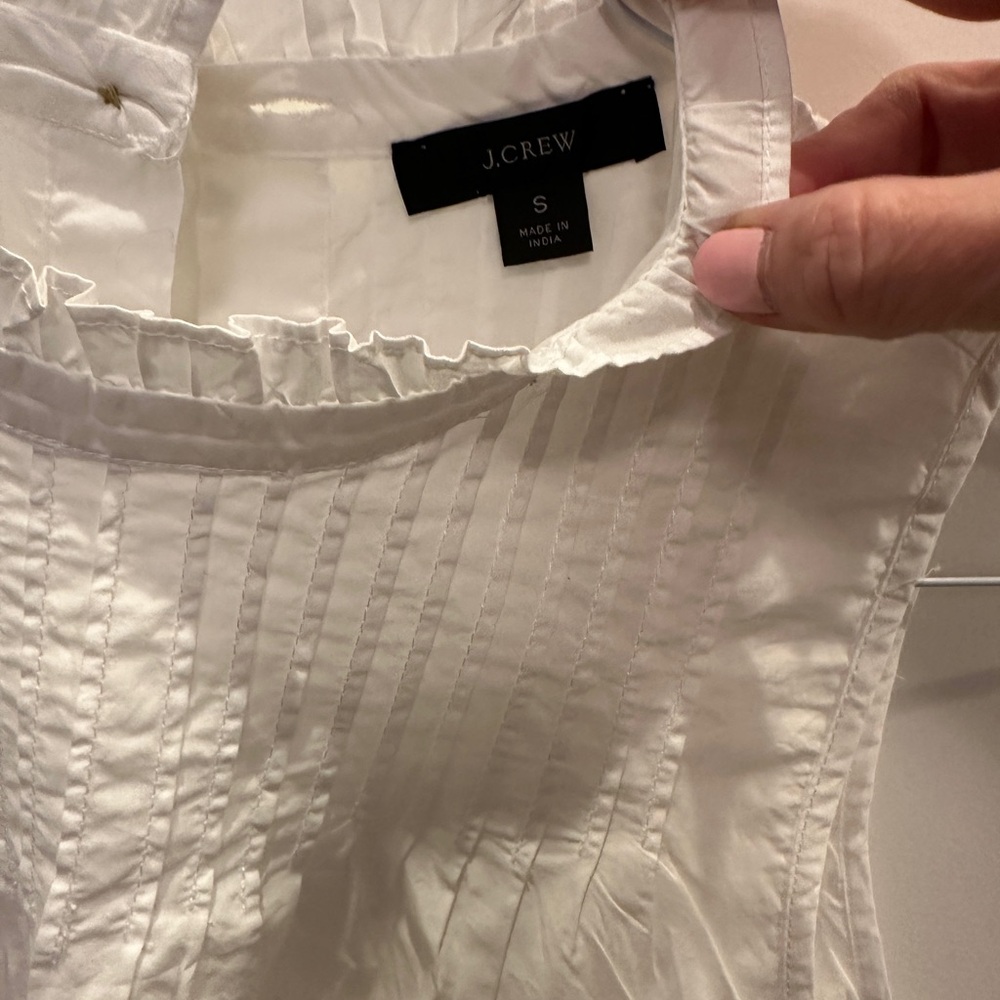 J Crew Sleeveless White Top